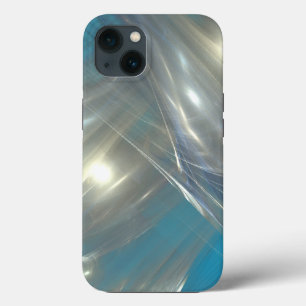 abstrakt blå och silver fodral för Samsung Galaxy