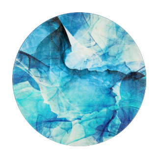 Abstrakt blå rörelse: fraktalsammansättning.