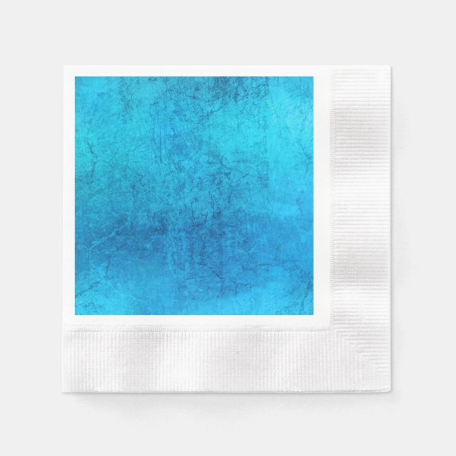 Abstrakt blå solid färgdesign pappersservett (Framsidan)