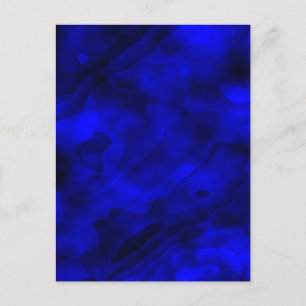 Abstrakt - blå vattenfärgsfärg helg vykort