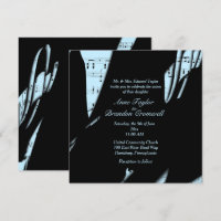 Abstrakt Black and Powder Blue Music