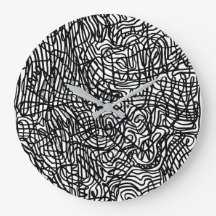 Abstrakt Black and White Linjer Mönster