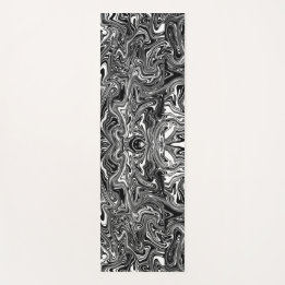 Abstrakt Black and White Liquid Marble Mönster