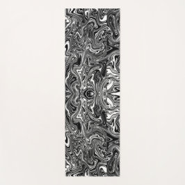 Abstrakt Black and White Liquid Marble Mönster