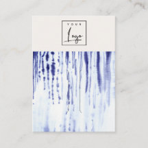 Abstrakt Bläck Blue Linjer Logotyp Hairclip Pin Ho