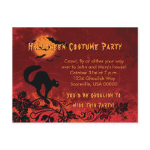 Abstrakt Black Cat och Fladdermus Halloween fest