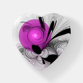 Abstrakt Black Grått med Magenta Fractal Art