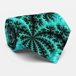 Abstrakt Black Grönt Fractal Mönster Slips
