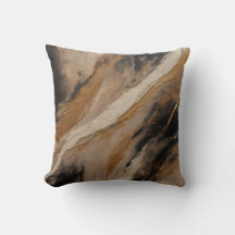 Abstrakt Black Guld Beige