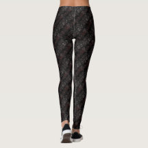 Abstrakt Black Leggings