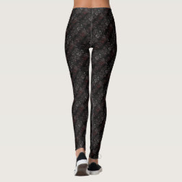 Abstrakt Black Leggings