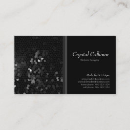 Abstrakt Black Mosaic Art Business Card-mall Visitkort