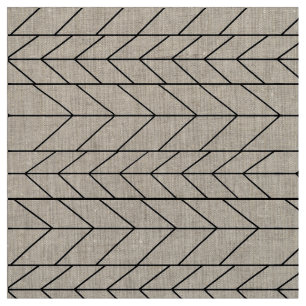Abstrakt Black och Färg Geometric Mönster Tyg