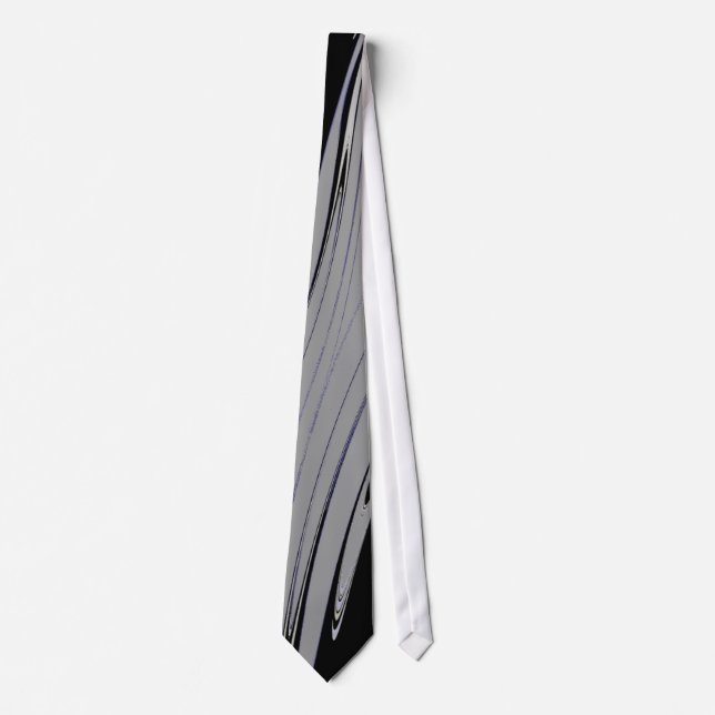 Abstrakt Black och Grått Modern Stänk Tie Slips (Framsida)