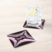 Abstrakt Black Rosa Spiky Fractal Symmetry