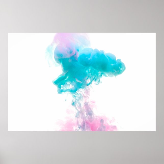 Abstrakt bläck vatten färg poster (Framsidan)