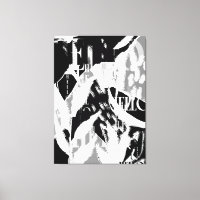 Abstrakt Black White Grått