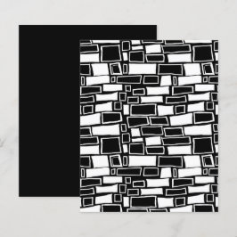 Abstrakt Black White Mosaic Scrapbook Papper