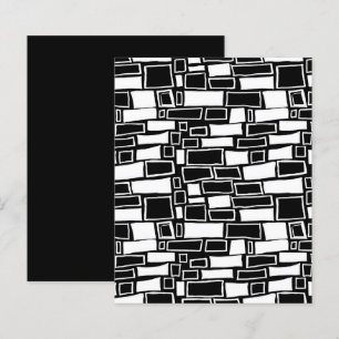 Abstrakt Black White Mosaic Scrapbook Papper