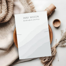 Abstrakt Black White Vågar Necklace Band Visning