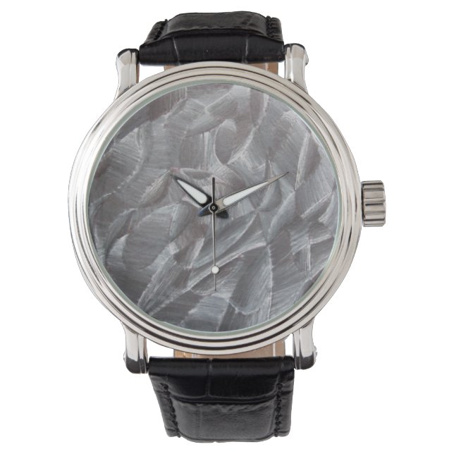 Abstrakt Black & White Watch Armbandsur (Framsida)