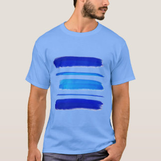 Abstrakt | Blåfärgstreck för pensel Tee Shirt
