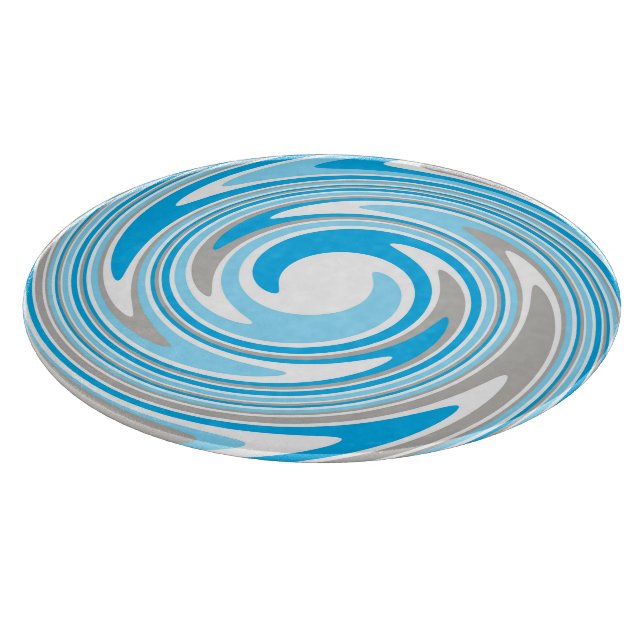 Abstrakt Blågrå Spiral (Hörn)