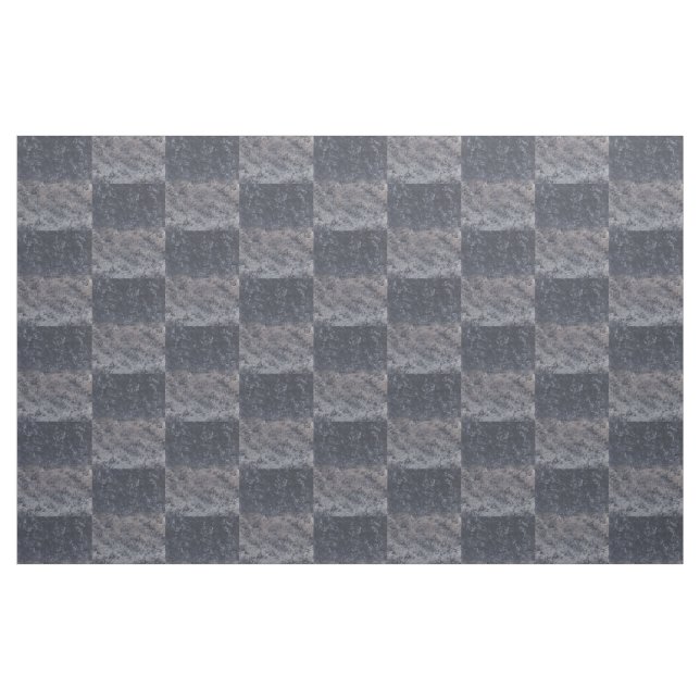 Abstrakt blandar svart grått än schaktbrädväv tyg (Fat Quarter)