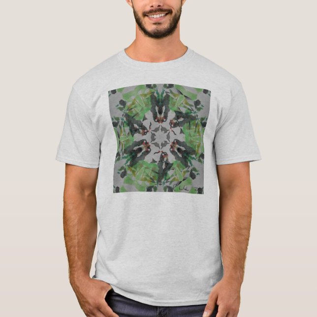 Abstrakt blandat massmedia t shirt (Framsida)