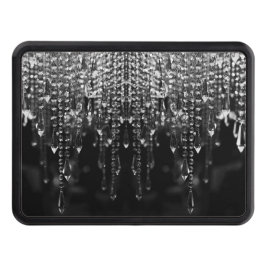 Abstrakt blänka Bokeh svart vitdekor Dragkroksskydd