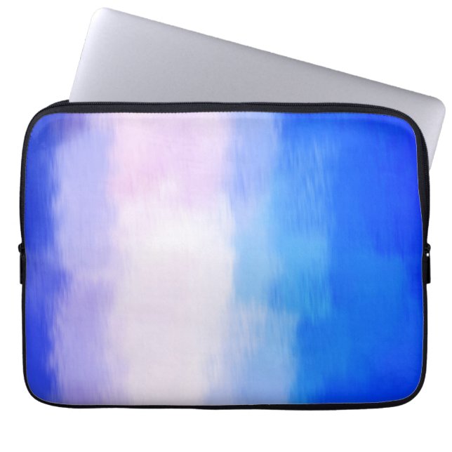 Abstrakt | Blått Abstrakt Artikel 19 Laptop Sleeve (Framsidan)