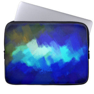 Abstrakt | Blått Abstrakt Artikel 2 Laptop Fodral
