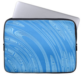 abstrakt blått försilvrar metallisk textur laptop sleeve