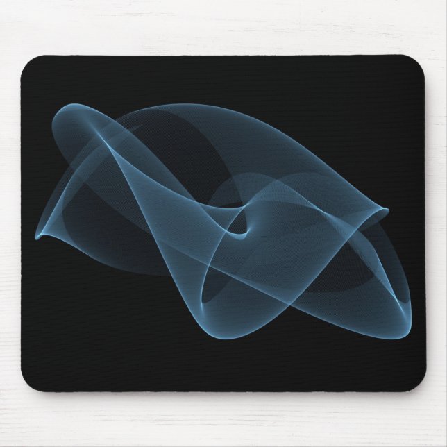 Abstrakt blått Mousepad Musmatta (Framsidan)