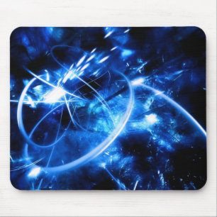 Abstrakt-Blått Mousepad Musmatta