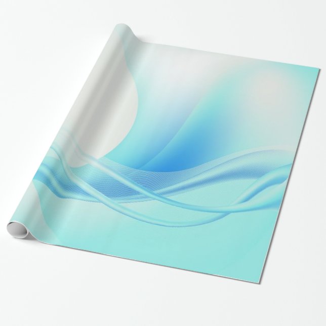 Abstrakt blått presentpapper (Utrullad)