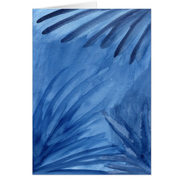 Abstrakt blåttstrålar gör ditt eget att markera hälsningskort (Framsidan)