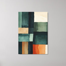 Abstrakt block canvastryck