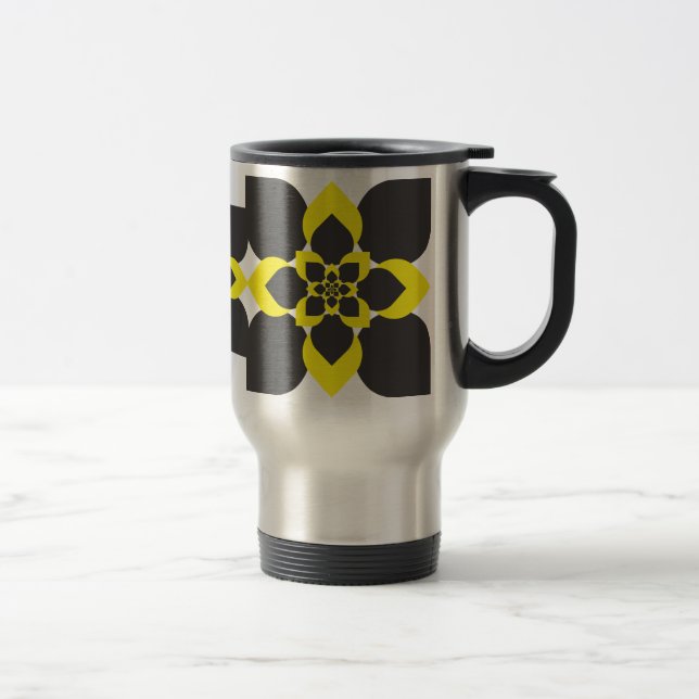 Abstrakt blomarabesque resemugg (Höger)