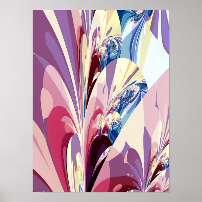 Abstrakt blomdesign poster (Framsidan)