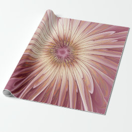 Abstrakt blomfraktal konst & nyanser av burgunderr presentpapper
