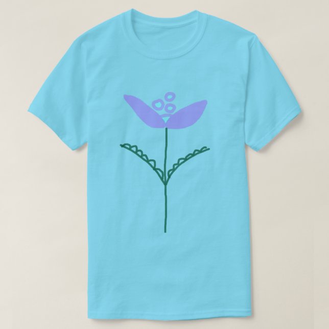 Abstrakt blomkonst t shirt (Design framsida)