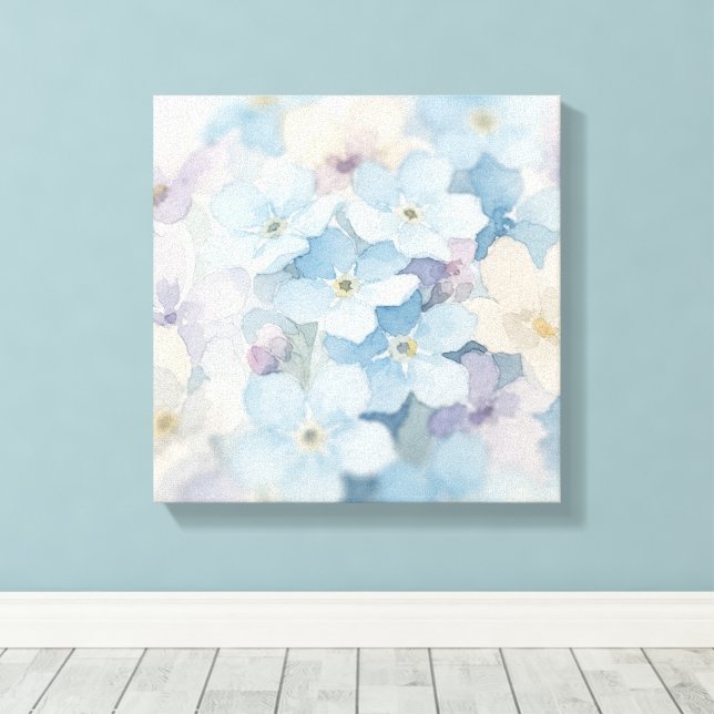 Abstrakt Blomma Canvastryck (Insitu (trägolv))