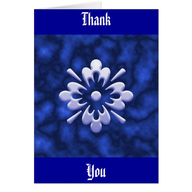 Abstrakt blomma hälsningskort (Framsidan)