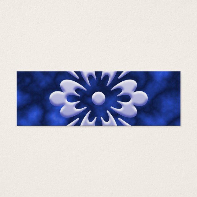 Abstrakt blomma litet visitkort (Framsidan)