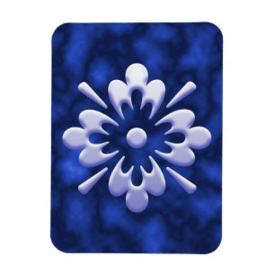 Abstrakt blomma magnet