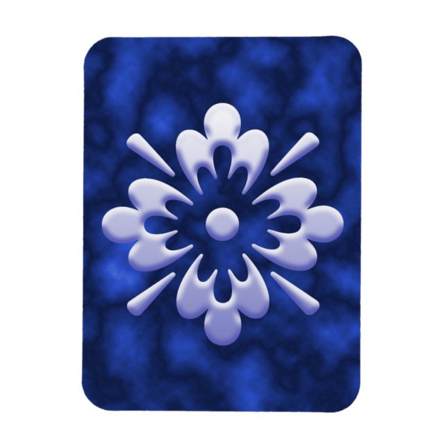 Abstrakt blomma magnet (Vertikal)