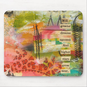 abstrakt blommamousepad musmatta