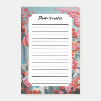 Abstrakt Blommar Petal Dreams Post-it Block