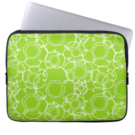Abstrakt blommatris (Lime) finkonst Laptop Fodral